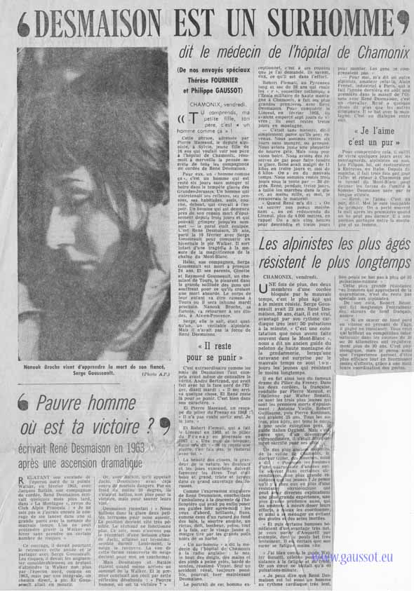 France Soir 27-02-1971 Desmaison