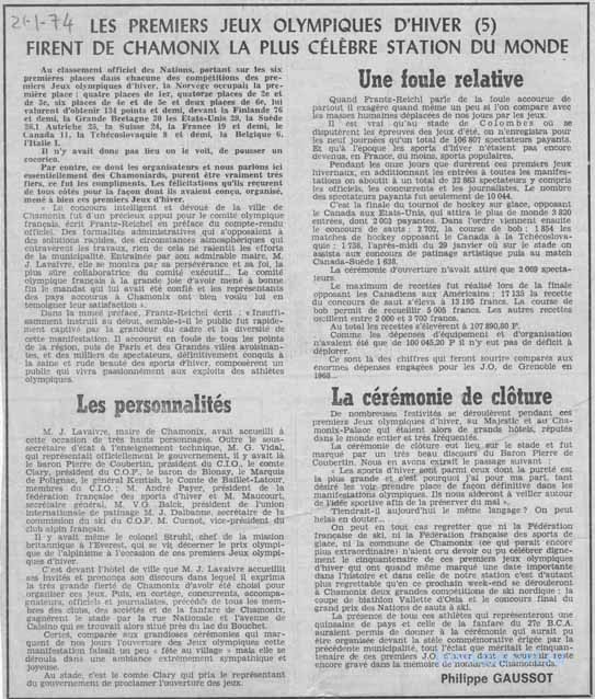 Dauphiné 21-01-1974 JO 1924