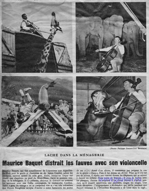L'Illustré 1957 n°32 baquet