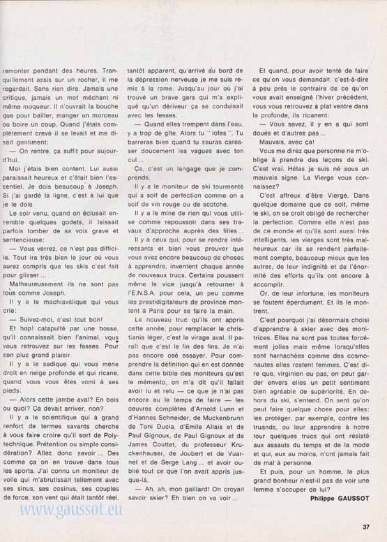 Ski Flash n°22 page 37 moniteurs