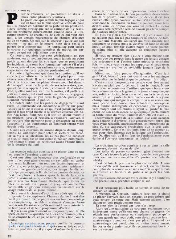 Ski Flash n°24 page 62 journalistes