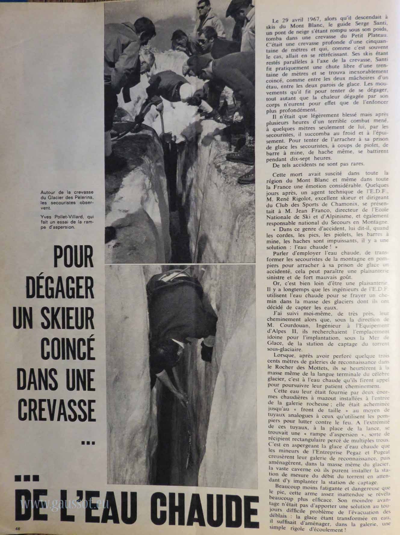 Ski Français n°173 page 46 eau chaude