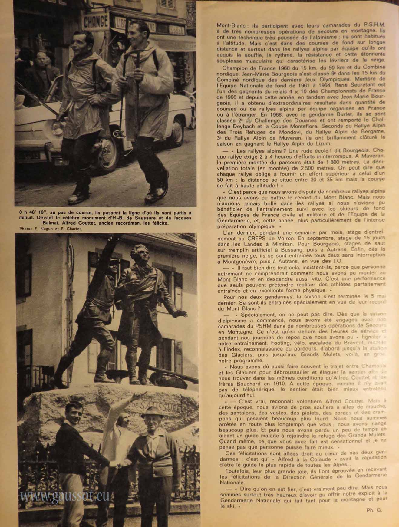 Ski Français n°173 page 22 mont Blanc